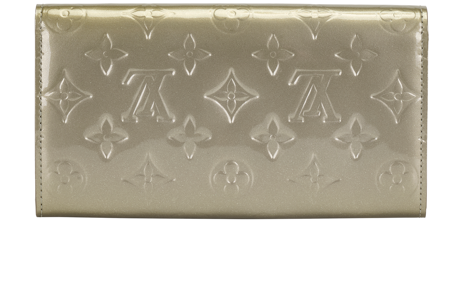 Louis Vuitton Sarah Wallet, &pound;180, Accessories, Green, Patent Leather, Back view
